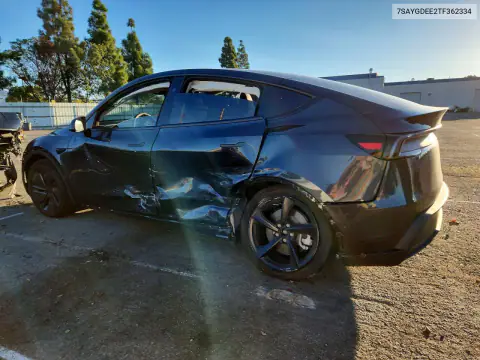 7SAYGDEE2TF362334 — 2026 Tesla Model Y, photo 2 from Copart, Side