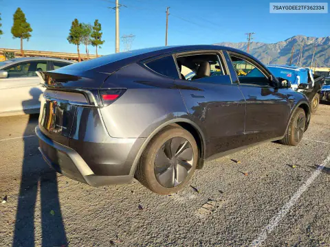 7SAYGDEE2TF362334 — 2026 Tesla Model Y, photo 3 from Copart, Side