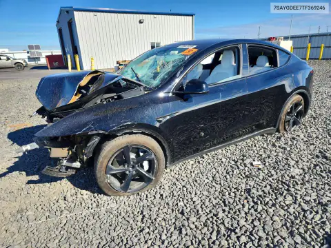 7SAYGDEE7TF369246 — 2026 Tesla Model Y, წინა ნაწილი, ფოტოები შეკეთებამდე