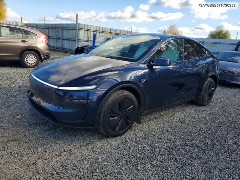 7SAYGDEE6TF730353 — 2026 Tesla Model Y, Rear end (Rear End), before-repair photos