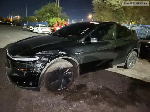 7SAYGDED2TF625946 — 2026 Tesla Model Y, Parte delantera, fotos antes de reparar