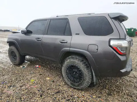 JTEBU5JR3F5268944 — 2015 Toyota 4RUNNER, photo 2 from Copart, Front end