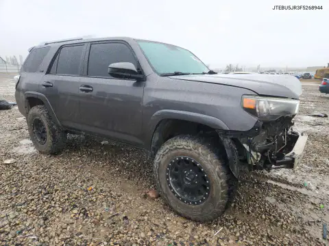 JTEBU5JR3F5268944 — 2015 Toyota 4RUNNER, photo 4 from Copart, Front end