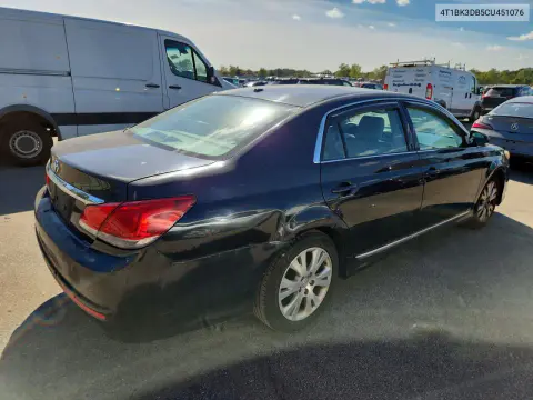 2012 Toyota Avalon Base VIN 4T1BK3DB5CU451076 фото 3