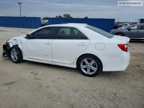 4T1BF1FK7CU563741 — 2012 Toyota Camry, photo 2 from Copart 23.10.2026, Front end