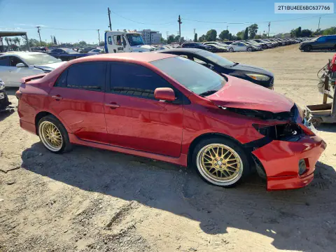 2011 Toyota Corolla S VIN 2T1BU4EE6BC637766 фото 4