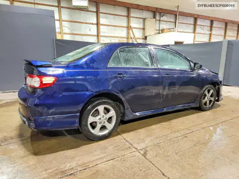 5YFBU4EE5CP008095 — 2012 Toyota Corolla, photo 3 from Copart 15.10.2026, Front end