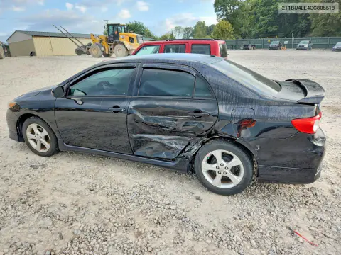 2012 Toyota Corolla S VIN 2T1BU4EE4CC805518 фото 2