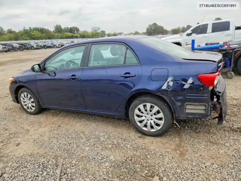 2T1BU4EE5CC891891 — 2012 Toyota Corolla, фото 2 с аукциона Copart, Задняя часть