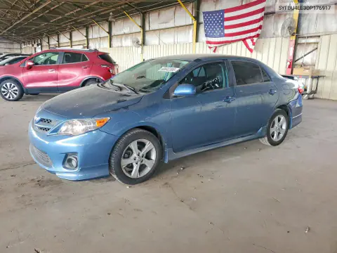 5YFBU4EE3DP176917 — 2013 Toyota Corolla, Задняя часть, фото до ремонта