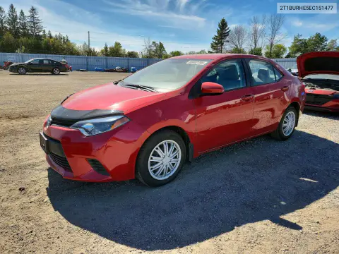 2014 Toyota Corolla L VIN 2T1BURHE5EC151477 фото 1