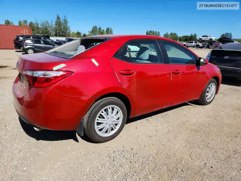 2014 Toyota Corolla L VIN 2T1BURHE5EC151477 фото 3