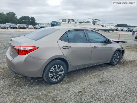 2014 Toyota Corolla Le VIN 2T1BURHE6EC102837 фото 3