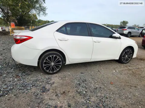 2014 Toyota Corolla S Plus VIN 2T1BURHE0EC032140 фото 3