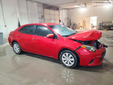 2014 Toyota Corolla Le VIN 2T1BURHE8EC033908 фото 4