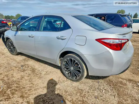 2015 Toyota Corolla S Plus VIN 2T1BURHE2FC377395 фото 2