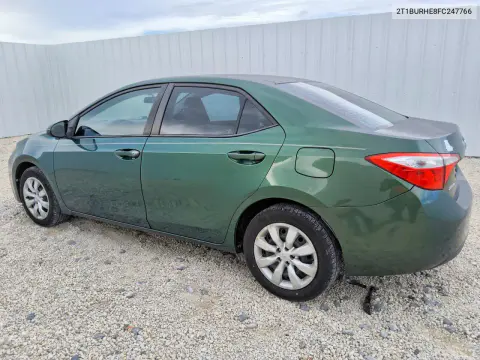 2015 Toyota Corolla Le VIN 2T1BURHE8FC247766 фото 2