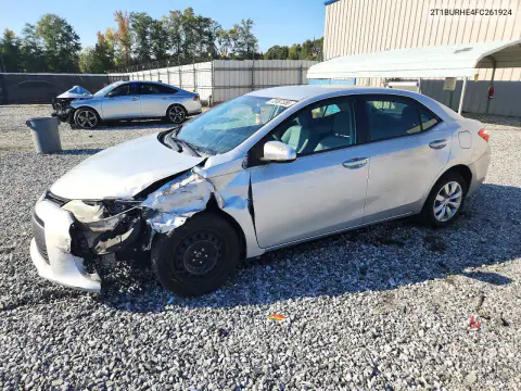 2T1BURHE4FC261924 Toyota Corolla 2015 — uszkodzenie Przód, zdjęcie przed naprawą