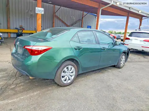 2016 Toyota Corolla Le VIN 2T1BURHE2GC629034 фото 3