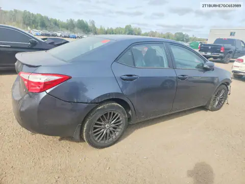 2T1BURHE7GC653989 — 2016 Toyota Corolla, zdjęcie 3 z Copart, Przód