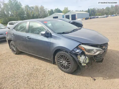 2T1BURHE7GC653989 — 2016 Toyota Corolla, zdjęcie 4 z Copart, Przód