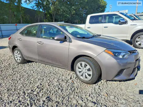 2T1BURHE2GC687824 — 2016 Toyota Corolla, photo 4 from Copart 16.10.2026, Front end