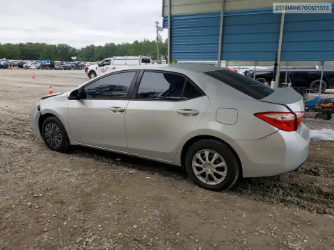 2T1BURHE7GC621513 — 2016 Toyota Corolla, фото 2 с аукциона Copart, Задняя часть