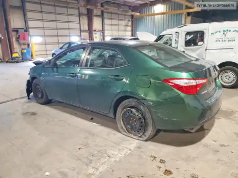 5YFBURHE4GP366979 — 2016 Toyota Corolla, zdjęcie 2 z Copart, Przód
