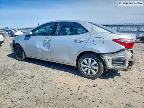 2016 Toyota Corolla Le VIN 2T1BURHE4GC680700 фото 2