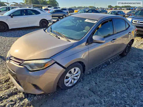 2T1BURHE4GC657692 — 2016 Toyota Corolla, Боковая часть, фото до ремонта