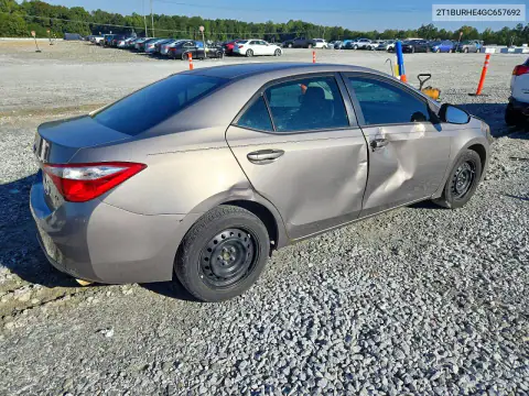 2T1BURHE4GC657692 — 2016 Toyota Corolla, фото 3 с аукциона Copart 19.10.2026, Боковая часть