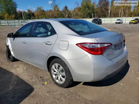 2016 Toyota Corolla Le VIN 2T1BURHE1GC676863 фото 2