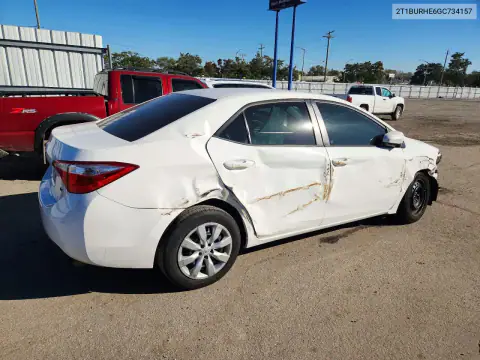 2T1BURHE6GC734157 — 2016 Toyota Corolla, Parte delantera, fotos antes de reparar