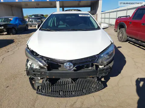 2T1BURHE6GC734157 — 2016 Toyota Corolla, ПЕРЕДНЯЯ ЧАСТЬ, фото до ремонта