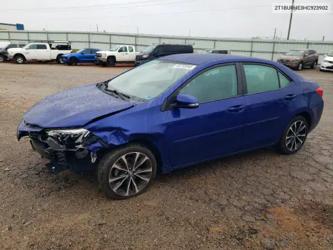 2017 Toyota Corolla Se VIN 2T1BURHE3HC923902 фото 1