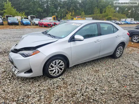 2T1BURHE4HC792009 — 2017 Toyota Corolla, Передняя часть, фото до ремонта