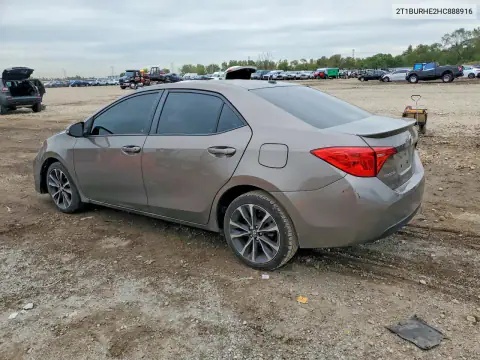 2T1BURHE2HC888916 — 2017 Toyota Corolla, zdjęcie 2 z Copart, Przód
