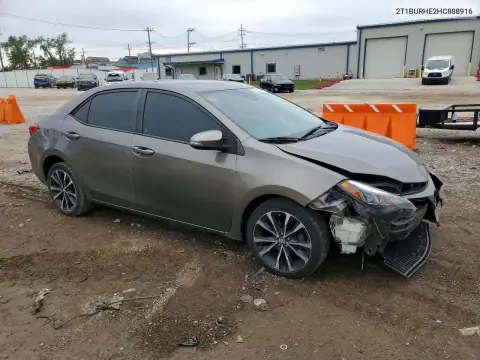 2T1BURHE2HC888916 — 2017 Toyota Corolla, zdjęcie 4 z Copart, Przód