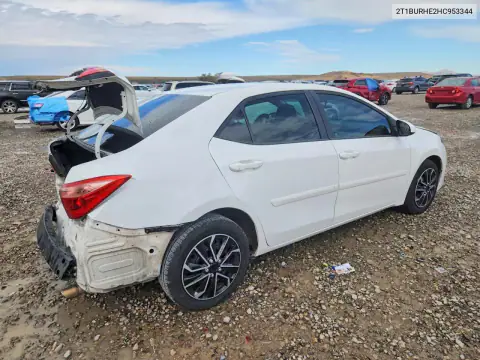 2T1BURHE2HC953344 — 2017 Toyota Corolla, foto 3 de Copart, Parte trasera