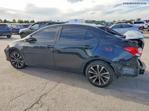 5YFBURHE4HP676700 — 2017 Toyota Corolla, photo 2 from Copart, Front end