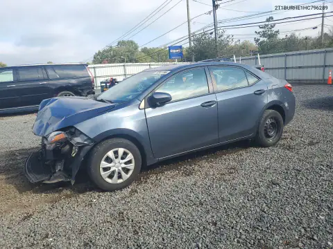 2T1BURHE1HC796289 — 2017 Toyota Corolla, წინა ნაწილი, ფოტოები შეკეთებამდე