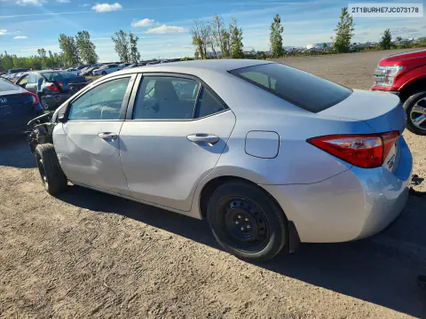 2018 Toyota Corolla L VIN 2T1BURHE7JC073178 фото 2