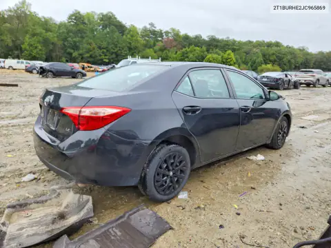 2T1BURHE2JC965869 — 2018 Toyota Corolla, photo 3 from Copart, Front end
