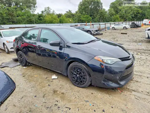 2T1BURHE2JC965869 — 2018 Toyota Corolla, photo 4 from Copart, Front end