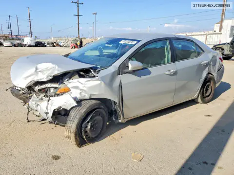 2018 Toyota Corolla Le VIN 2T1BURHEXJC088788 фото 1