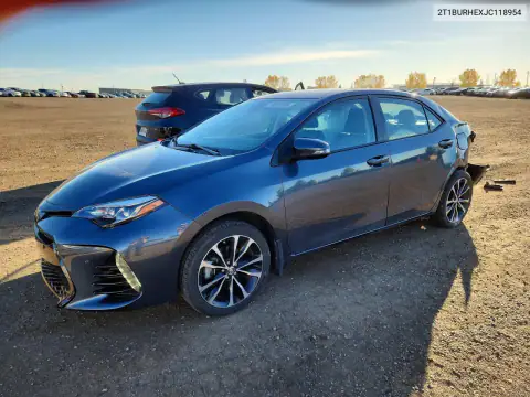 2T1BURHEXJC118954 — 2018 Toyota Corolla, Lateral, fotos antes de reparar
