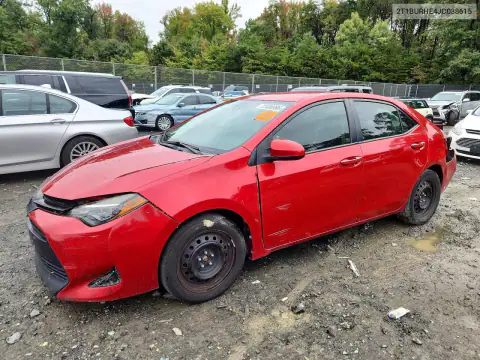 2T1BURHE4JC038615 — 2018 Toyota Corolla, Передняя часть, фото до ремонта