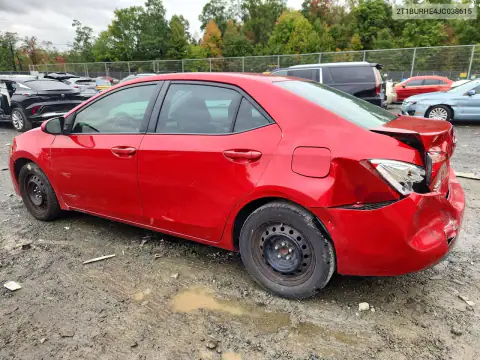 2T1BURHE4JC038615 — 2018 Toyota Corolla, фото 2 с аукциона Copart 20.10.2026, Передняя часть