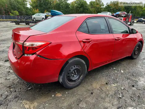 2T1BURHE4JC038615 — 2018 Toyota Corolla, фото 3 с аукциона Copart 20.10.2026, Передняя часть
