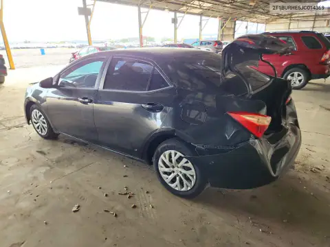 2T1BURHE5JC014369 — 2018 Toyota Corolla, photo 2 from Copart 21.10.2026, Front end